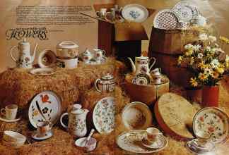 Better Homes & Gardens February 1976 Magazine Article: Set your table with FLOWERS