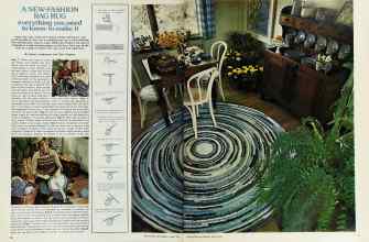 Better Homes & Gardens March 1976 Magazine Article: A NEW-FASHION RAG RUG everything you need to know to make it