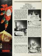 Better Homes & Gardens April 1976 Magazine Article: WELL-STACKED CENTERPIECES