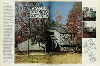 Better Homes & Gardens April 1976 Magazine Article: A SMALL HOUSE THAT SCORES BIG