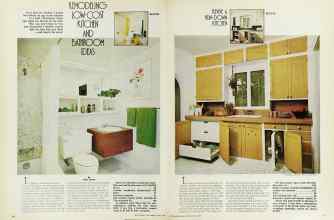 Better Homes & Gardens April 1976 Magazine Article: REMODELING: LOW-COST KITCHEN AND BATHROOM IDEAS