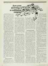 Better Homes & Gardens May 1976 Magazine Article: Are you driving a collision course?