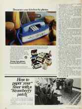 Better Homes & Gardens May 1976 Magazine Article: How to paper your floor with a 
