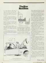 Better Homes & Gardens May 1976 Magazine Article: The Man Next Door