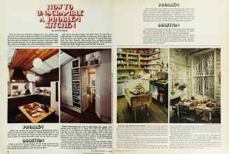 Better Homes & Gardens May 1976 Magazine Article: HOW TO UNSCRAMBLE A PROBLEM KITCHEN