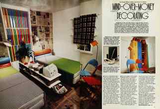 Better Homes & Gardens May 1976 Magazine Article: MIND-OVER-MONEY DECORATING