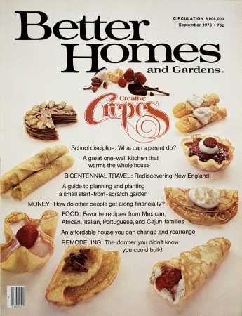 Better Homes & Gardens September 1976 Magazine Cover