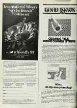 Better Homes & Gardens September 1976 Magazine Article: CERAMIC TILE INSIDE CORNER STRIPS