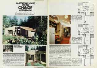 Better Homes & Gardens September 1976 Magazine Article: AN AFFORDABLE HOUSE YOU CAN CHANGE AND REARRANGE