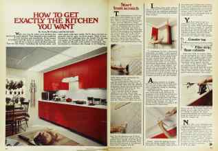 Better Homes & Gardens October 1976 Magazine Article: HOW TO GET EXACTLY THE KITCHEN YOU WANT