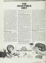 Better Homes & Gardens November 1976 Magazine Article: THE HIGH-FIBER DIET