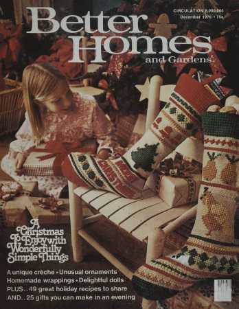Better Homes & Gardens December 1976 Magazine Cover