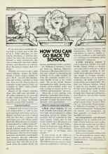 Better Homes & Gardens January 1977 Magazine Article: HOW YOU CAN GO BACK TO SCHOOL