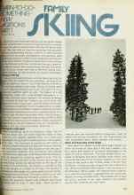 Better Homes & Gardens January 1977 Magazine Article: FAMILY SKING