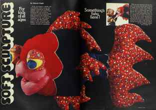 Better Homes & Gardens January 1977 Magazine Article: SOFT SCULPTURE