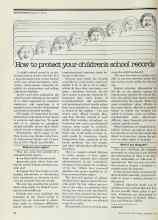 Better Homes & Gardens February 1977 Magazine Article: How to protect your children's school records