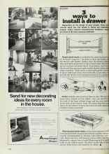 Better Homes & Gardens February 1977 Magazine Article: 3 ways to install a drawer