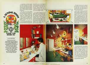 Better Homes & Gardens February 1977 Magazine Article: A SEEING ROOM YOU NEVER HAVE TO CLOSE THE DOOR ON