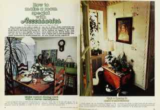 Better Homes & Gardens March 1977 Magazine Article: How to make a room special with Accessories