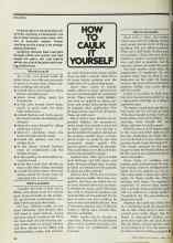Better Homes & Gardens April 1977 Magazine Article: HOW TO CAULK IT YOURSELF