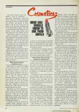 Better Homes & Gardens April 1977 Magazine Article: Cosmetics: WHAT YOU SHOULD KNOW TO USE THEM SAFELY