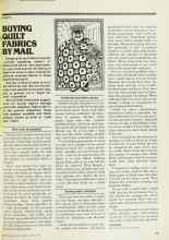 Better Homes & Gardens April 1977 Magazine Article: BUYING QUILT FABRICS BY MAIL