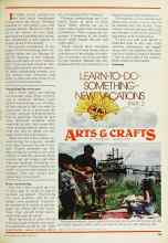 Better Homes & Gardens April 1977 Magazine Article: LEARN-TO-DO-SOMETHING-NEW VACATIONS PART 2 ARTS & CRAFTS