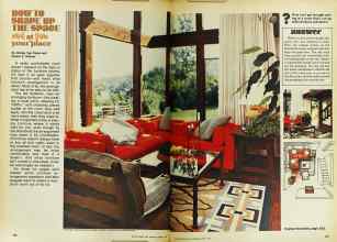 Better Homes & Gardens April 1977 Magazine Article: HOW TO SHAPE UP THE SPACE at your place