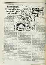 Better Homes & Gardens May 1977 Magazine Article: Is something wrong with your sense of taste or smell?