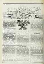 Better Homes & Gardens May 1977 Magazine Article: Which home improvements pay off best when you sell?