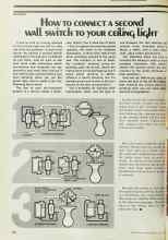 Better Homes & Gardens May 1977 Magazine Article: HOW TO CONNECT A SECOND WALL SWITCH TO YOUR CEILING LIGHT