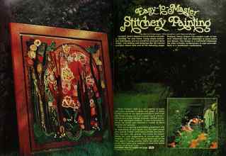 Better Homes & Gardens May 1977 Magazine Article: Easy-to-Master Stitchery Painting