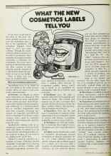 Better Homes & Gardens June 1977 Magazine Article: WHAT THE NEW COSMETICS LABELS TELL YOU