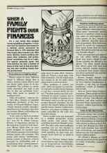 Better Homes & Gardens June 1977 Magazine Article: WHEN A FAMILY FIGHTS OVER FINANCES
