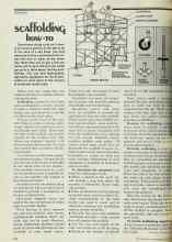 Better Homes & Gardens June 1977 Magazine Article: SCAFFOLDING HOW-TO