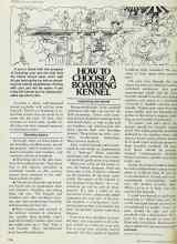 Better Homes & Gardens June 1977 Magazine Article: HOW TO CHOOSE A BOARDING KENNEL