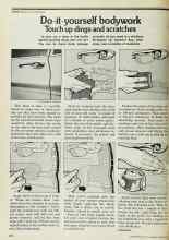 Better Homes & Gardens June 1977 Magazine Article: Do-it-yourself bodywork Touch up dings and scratches