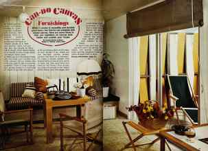 Better Homes & Gardens June 1977 Magazine Article: Can-Do Canvas Furnishings