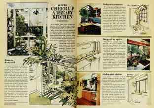 Better Homes & Gardens June 1977 Magazine Article: HOW TO CHEER UP A DREARY KITCHEN