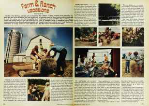 Better Homes & Gardens June 1977 Magazine Article: Farm & Ranch vacations