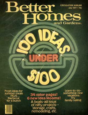 Better Homes & Gardens July 1977 Magazine Cover
