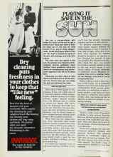 Better Homes & Gardens July 1977 Magazine Article: PLAYING IT SAFE IN THE SUN
