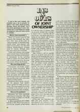 Better Homes & Gardens July 1977 Magazine Article: INS & OUTS OF JOINT OWNERSHIP