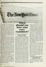Better Homes & Gardens July 1977 Magazine Article: When should you have your eyes examined?