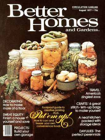 Better Homes & Gardens August 1977 Magazine Cover
