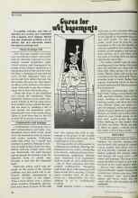 Better Homes & Gardens August 1977 Magazine Article: Cures for wet basements