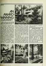 Better Homes & Gardens August 1977 Magazine Article: AN AWARD-WINNING COMMUNITY