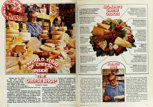 Better Homes & Gardens August 1977 Magazine Article: A WORLD TOUR OF CHEESE INSIDE THE CHEESE SHOP
