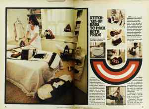 Better Homes & Gardens August 1977 Magazine Article: STITCH-'EM-UP BAGS TO PACK WITH PRIDE