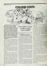 Better Homes & Gardens September 1977 Magazine Article: COLLEGE COSTS Are middle-income families caught in the middle?